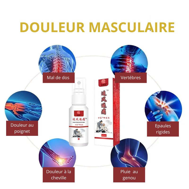 Spray pour la Douleur de – Genou – colonne lombaire