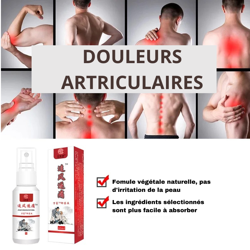 Spray pour la Douleur de – Genou – colonne lombaire